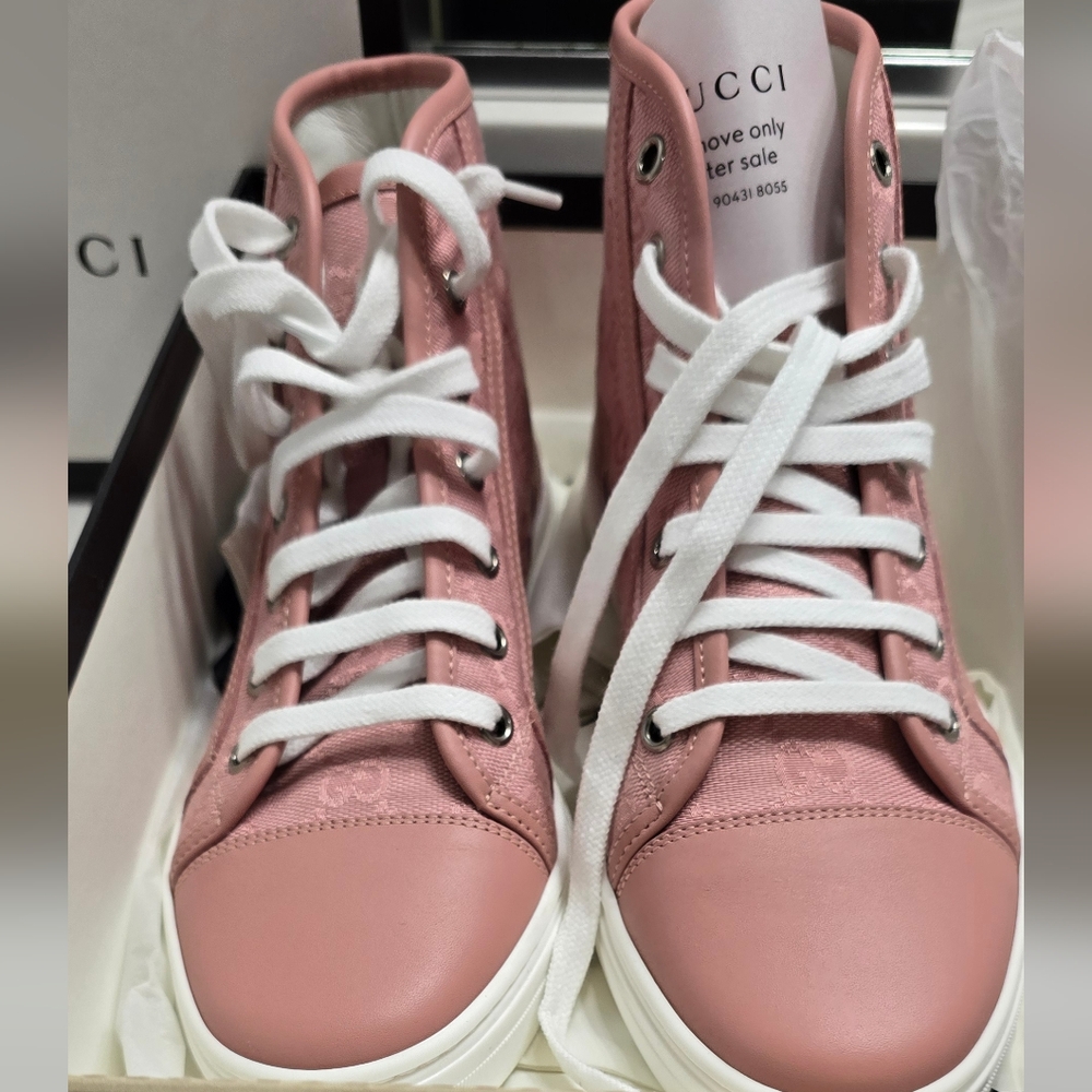 Authentic Gucci Sneakers with White Accents